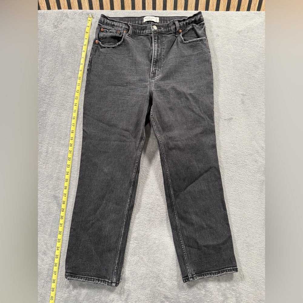 Abercrombie & Fitch The Ankle Straight Ultra High Rise Womens 31/12R
